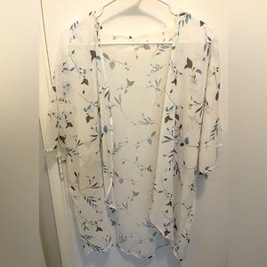 Floral Chiffon Kimono Cardigan